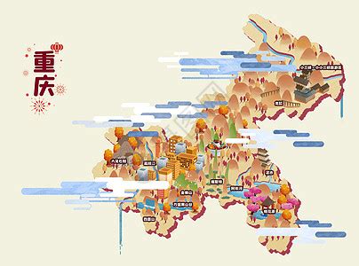 重庆景点地图图片