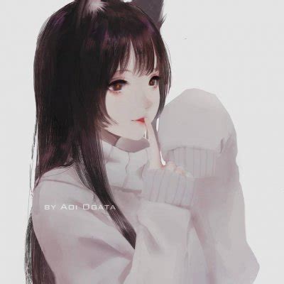冷酷少女非主流头像