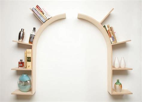 温馨家具之流线型拱形书架 让优雅于此静静流淌_家居频道_凤凰网