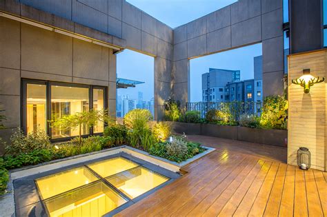 八八中心 上海屋顶花园设计 景观花园施工落地|空间|景观设计|东町造园花园设计 - 原创作品 - 站酷 (ZCOOL)