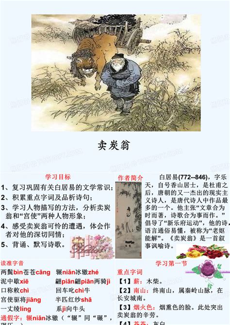 初中语文人教部编版八年级下册卖炭翁教案配套课件ppt-教习网|课件下载