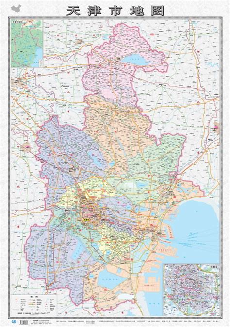 天津市分镇标准地图 - 天津市地图 - 地理教师网