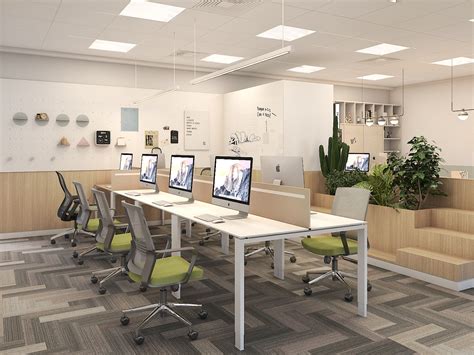 传媒学院办公室装修设计案例效果图_岚禾办公空间设计