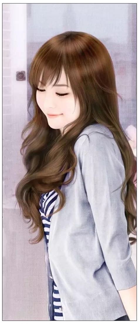 手绘美女图片