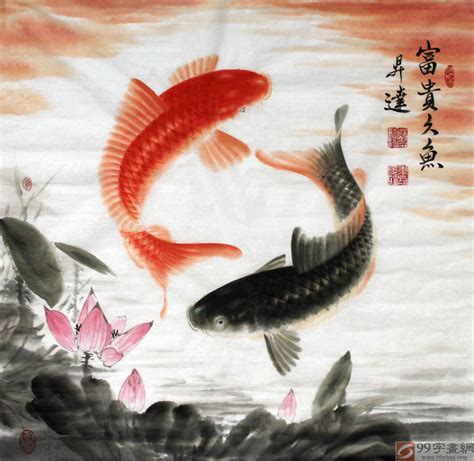 国画鱼大全图片