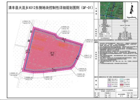 清丰县自然资源局关于清丰县大流乡X012东侧地块（QF-01）控制性详细规划的公示