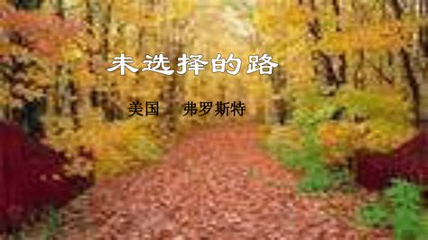 初中语文人教部编版七年级下册未选择的路评课ppt课件-教习网|课件下载