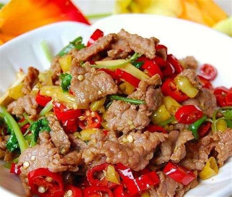小炒牛肉图片