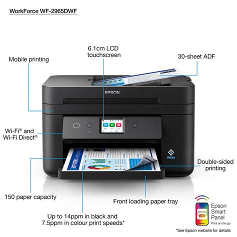 Epson WorkForce WF-2965DWF A4 Colour Multifunction Inkjet Printer ...