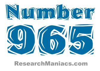 965 Text Effect and Logo Design Number