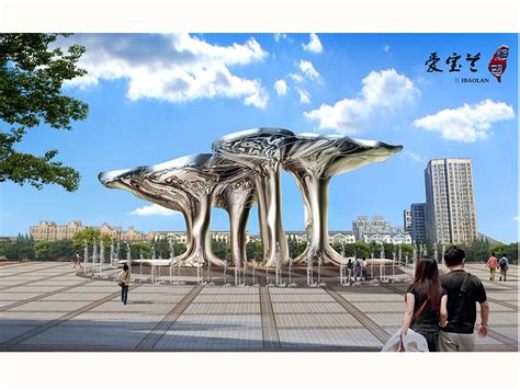 不锈钢雕塑，秦皇岛园博园|其他|其他|专业浮雕雕塑设计 - 原创作品 - 站酷 (ZCOOL)