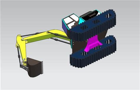 履带式挖掘机设计3D模型下载_三维模型_STEP模型 - 制造云 | 产品模型