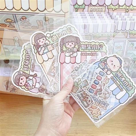 小麻薯新品手账和纸贴纸包手帐装饰少女卡通儿童可爱女孩ins素材-阿里巴巴