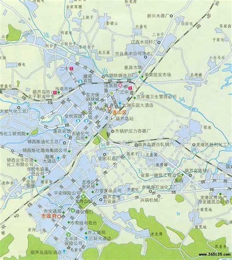 葫芦岛市连山区地图 - 中国旅游资讯网365135.COM