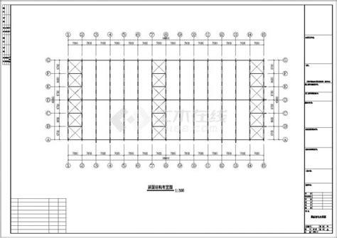 舟山市某海鲜加工厂单层钢框架结构车间全套建筑设计CAD图纸_钢框架结构_土木在线