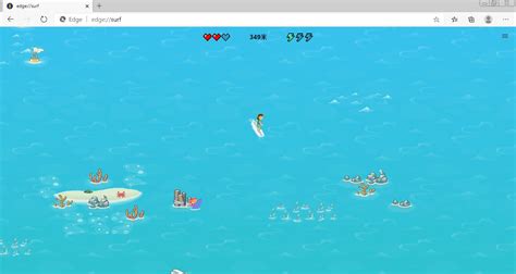 微软 Edge 浏览器推出冲浪小游戏，断网也能下海摸鱼？__财经头条