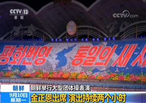 朝鲜重启大型团体操表演 引进立体投影和无人机编队飞行_演出