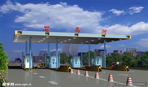 公路收费站设计效果图设计图__建筑设计_环境设计_设计图库_昵图网nipic.com