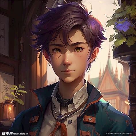 动漫美少男头像图片