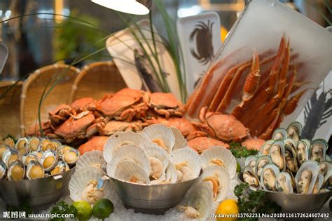 各种美味的海产品包括螃蟹高清图片下载-正版图片504818754-摄图网