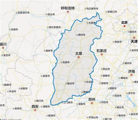 山西地图图片