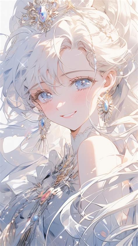 白衣甜美女生头像动漫版