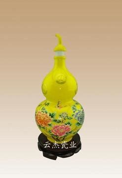 1斤陶瓷酒瓶礼品套装五福临门 - 雅道陶瓷网