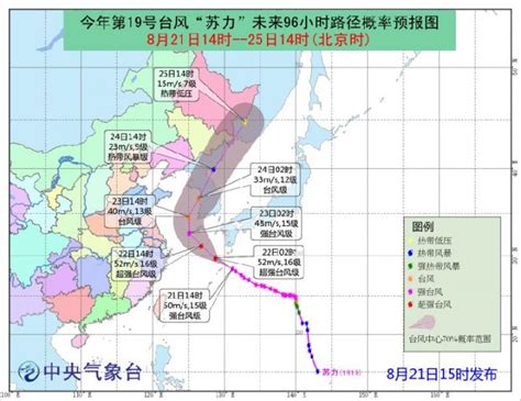 2018年第19号台风苏力路径图一览(持续更新)- 上海本地宝