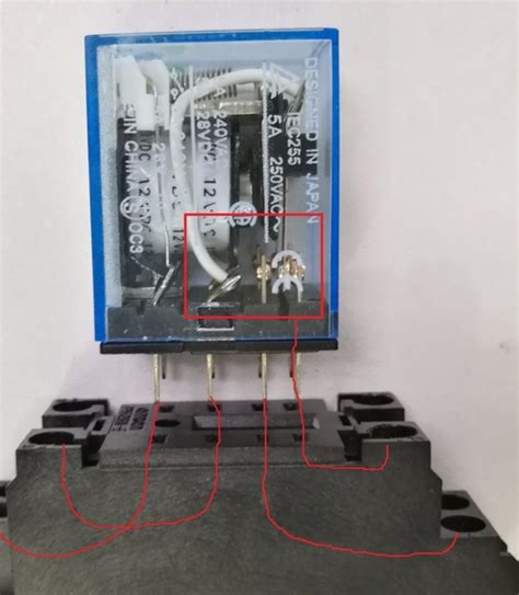 继电器接线图图片