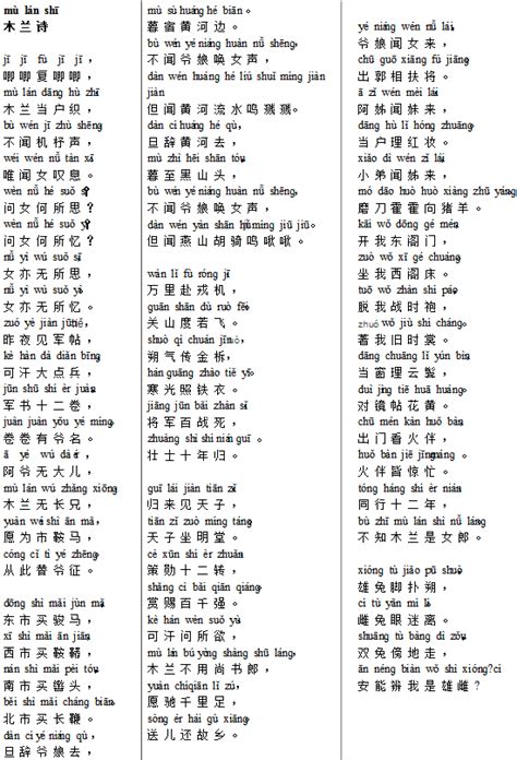 《木兰诗》北朝民歌原文注释翻译赏析 | 古诗学习网