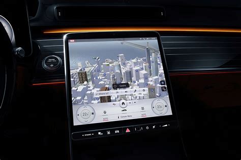 奔驰S轿车智能互联体验 科技感全面提升:后排屏幕功能丰富实用-爱卡汽车