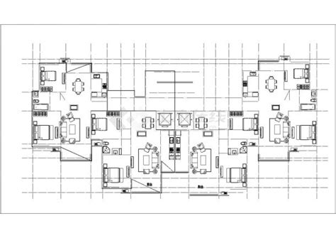 湖州市阳光南岸小区多栋住宅楼标准层平面设计CAD图纸（4套方案）_住宅小区_土木在线