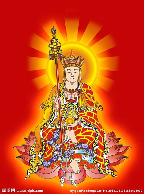 地藏王设计图__宗教信仰_文化艺术_设计图库_昵图网nipic.com