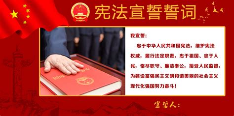 大气宪法宣誓誓词宣传展板图片下载_红动中国