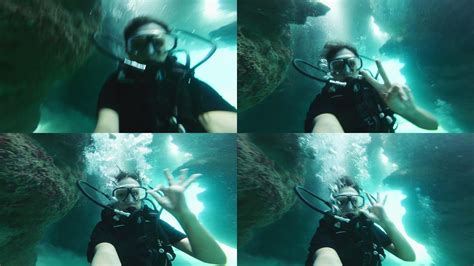 潜水员 潜水设备 氧气瓶 潜水面罩 视频素材,其它视频素材下载,高清1920X1080视频素材下载,凌点视频素材网,编号:63261