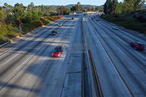 美国加利福尼亚州洛杉矶高速公路交通高清图片下载-正版图片501832032-摄图网