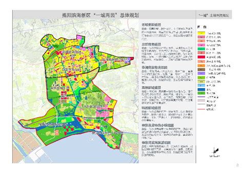 揭阳滨海新区“一城”七大组团总体规划-新城规划