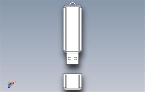 USB密钥_SOLIDWORKS 2012_模型图纸免费下载 – 懒石网