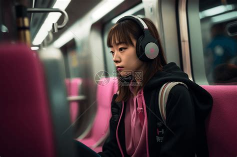 非主流地铁女孩头像