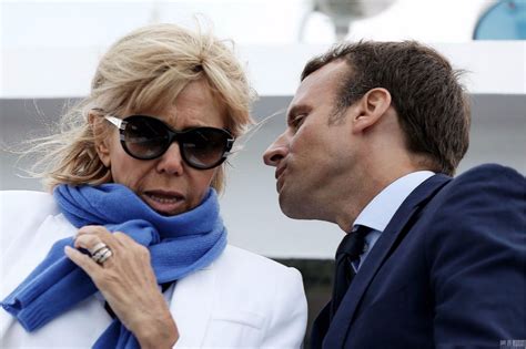 法国总统马克龙的大24岁妻子有多美能让年轻时的马克龙非她不娶_布丽