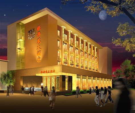 三门峡新中式大酒店室内施工图设计（含效果）-宾馆酒店装修-筑龙室内设计论坛