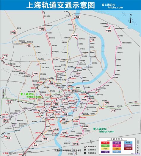 上海轻轨换乘公交线路图-