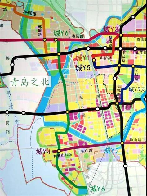 青岛城阳地铁规划图,青岛地铁规划图,青岛地铁规划图2020_大山谷图库