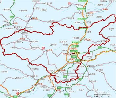 太原城区划分,太原区域划分图,太原市六城区划分图_大山谷图库