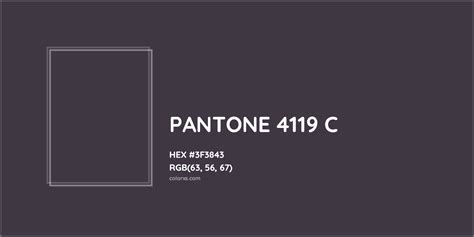 About PANTONE 4119 C Color - Color codes, similar colors and paints ...