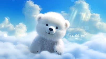 可爱的白熊系列壁纸图片 可爱的白熊系列壁纸图片