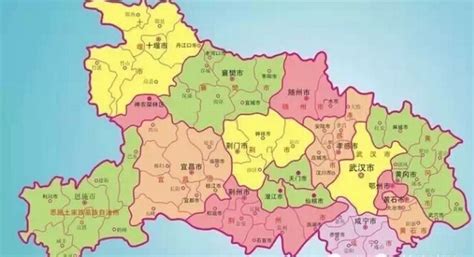 湖北省政区图_湖北地图_初高中地理网