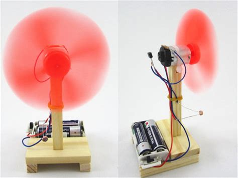 diy科技小制作自制光控电风扇模型材料 科学物理实验手工制作教材-阿里巴巴