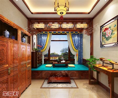 陕西汉中古典中式风格装修效果图，客厅中式风格设计_紫云轩中式设计图库