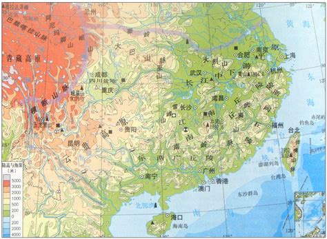 中国大陆的南北分界线、秦岭——淮河?